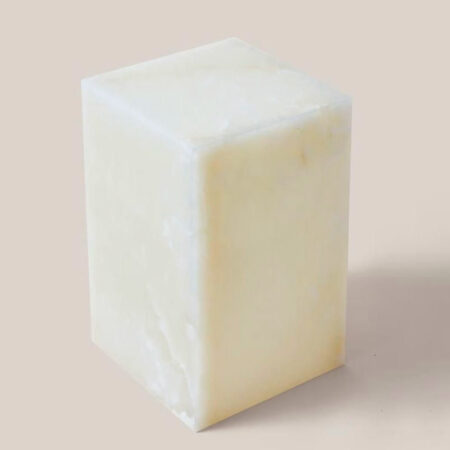 White Onyx Extended Cube Side Table